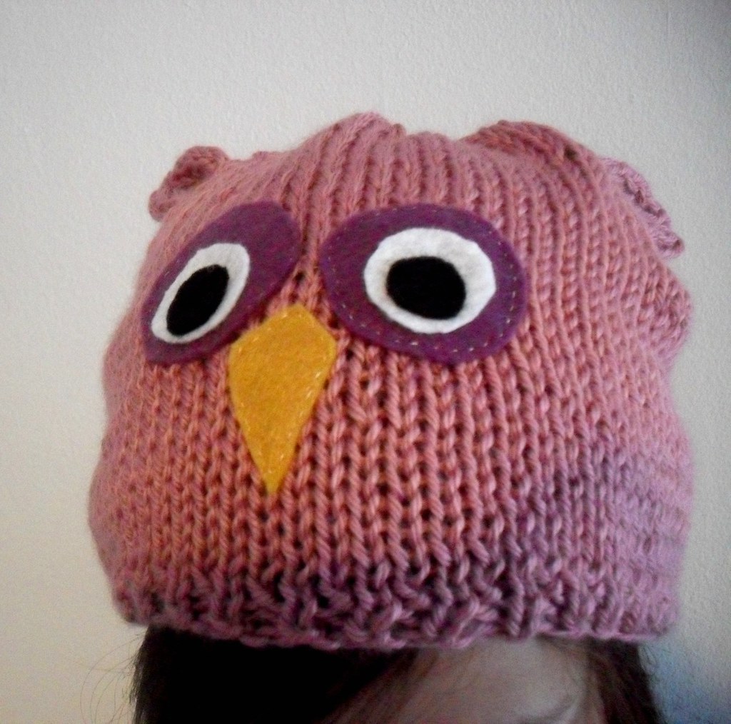 Pink Owl Hat Annie