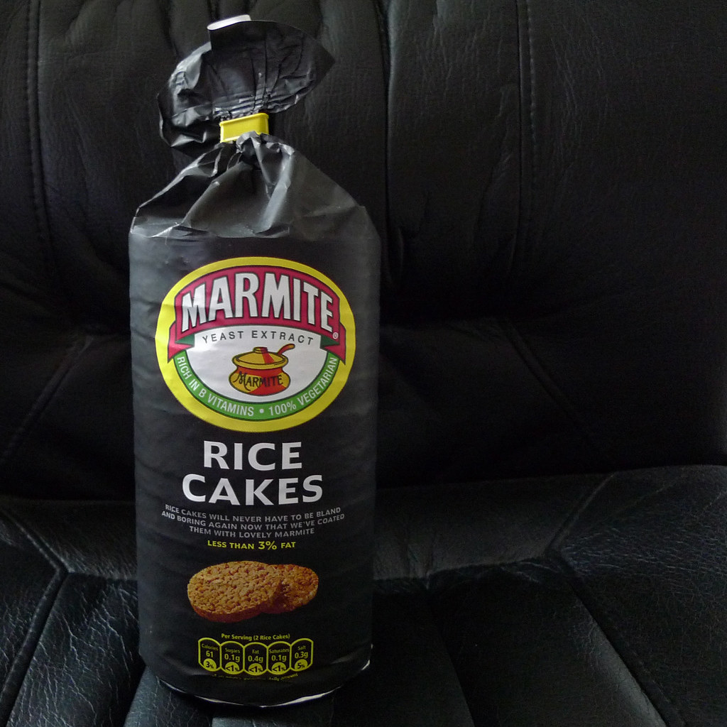 Marmite rice cakes John Keogh Flickr