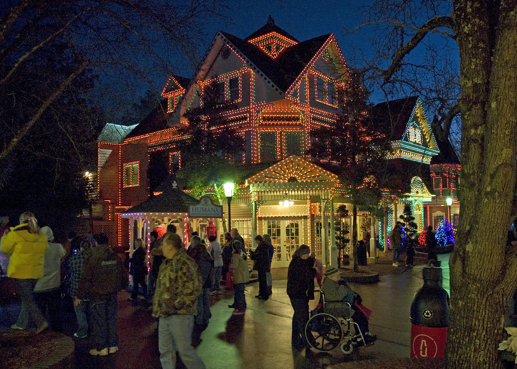 Lights a glow at Dollywood Dollywood at Christmas Flickr