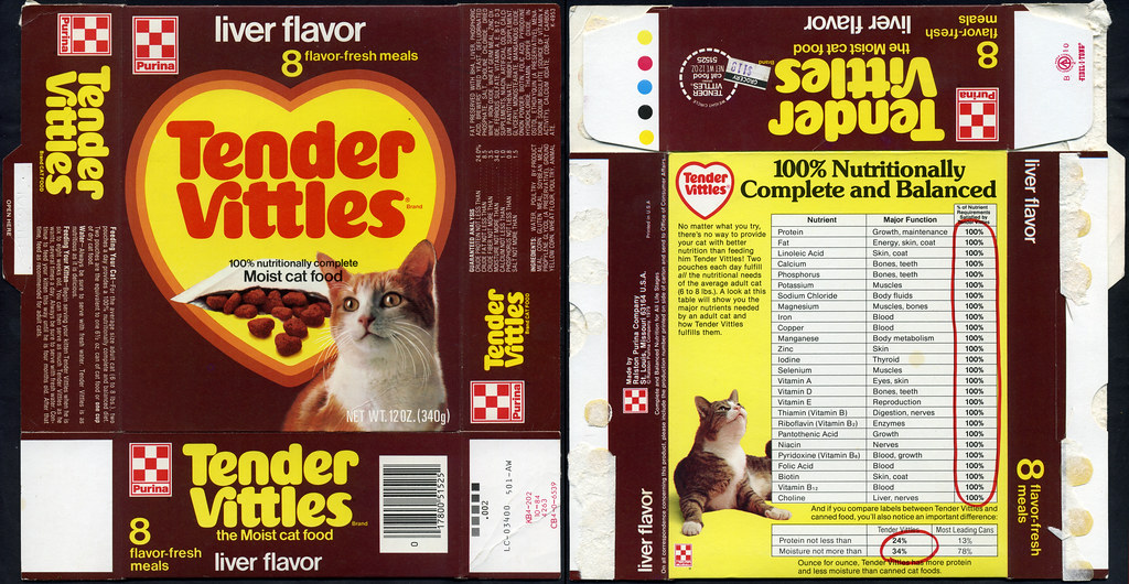 Ralston Purina Tender Vittles liver flavor cat food … Flickr