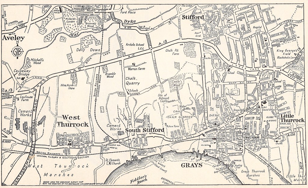 West Thurrock & Greys street plan, c1965 An interesting … Flickr
