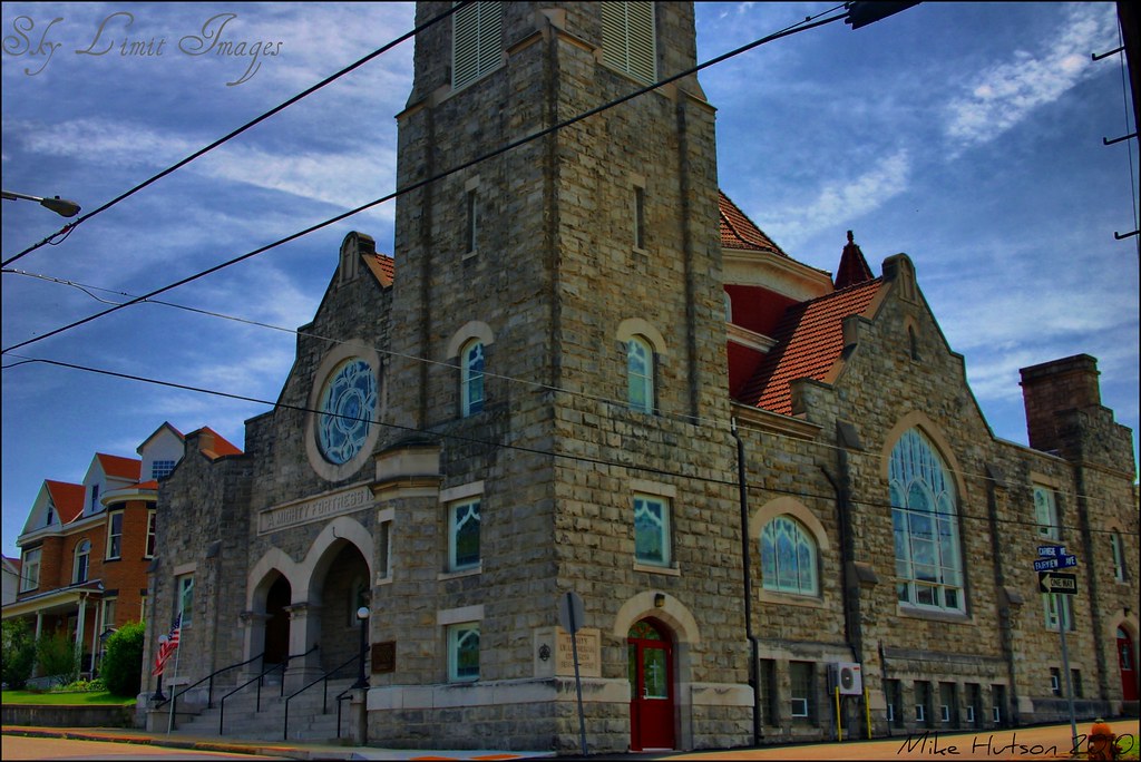 For Whom The Bell Tolls HDR of a church in Connellsville. … Flickr