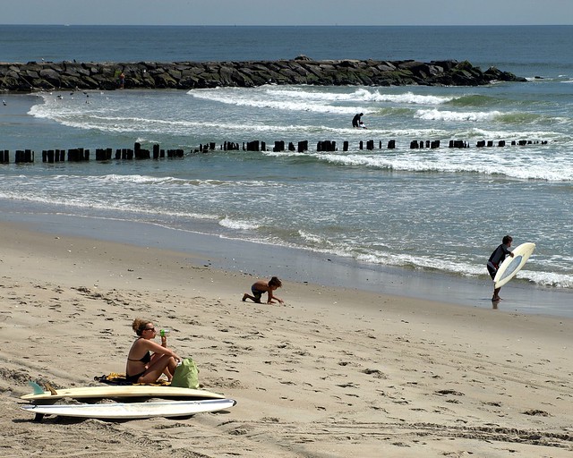 Surfing on Rockaway Beach, Queens, New York City a photo on Flickriver