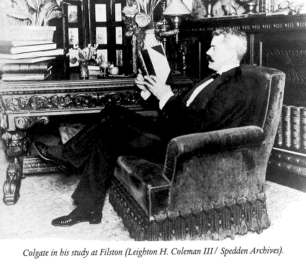 R.R. Colgate in the study at Filston (The Colgate Mansion)… Flickr