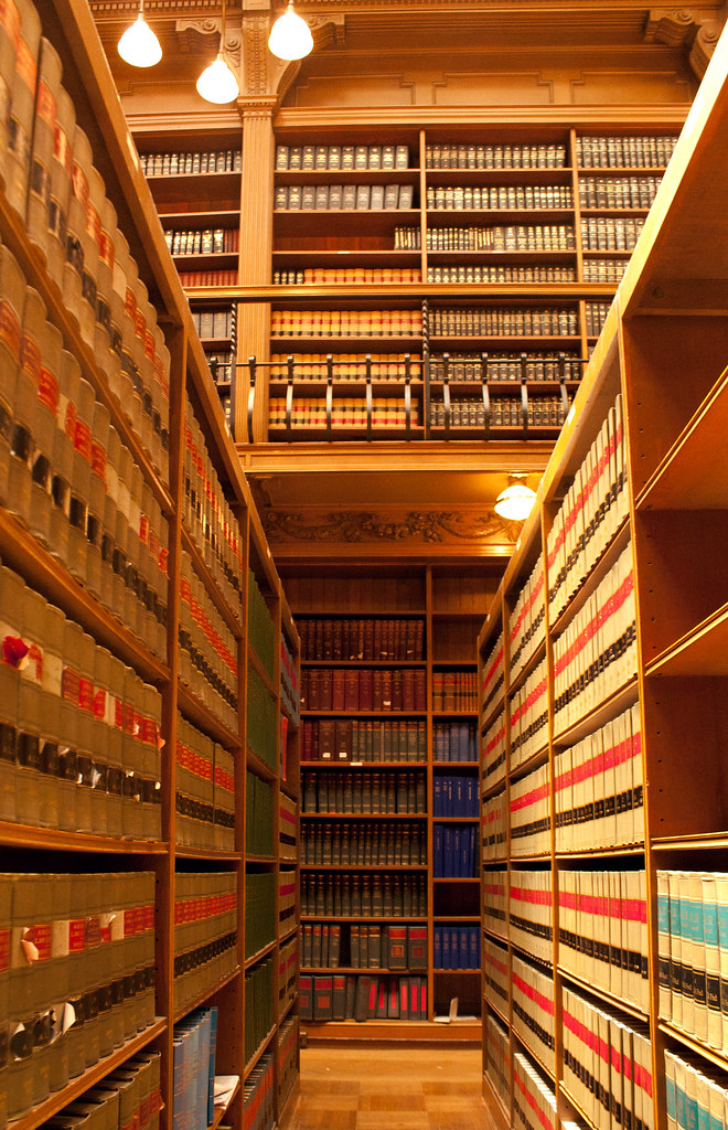Legal Library Shelves Books in the legal libraries of Osgo… Flickr