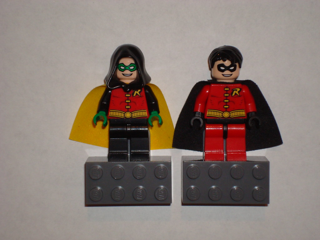Custom Lego Robin Minifigs Here are my two Lego Robins bas… Flickr