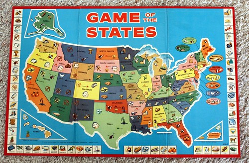 Game of the States Vintage game board. Calsidyrose Flickr