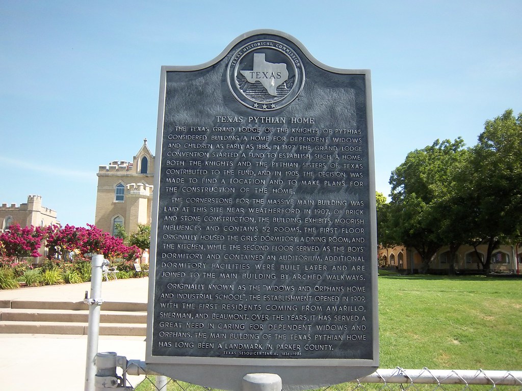 Texas Pythian Home, Weatherford, Texas Historical Marker Flickr