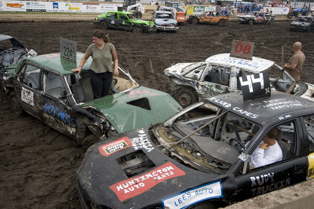 Benton County Fair demolition derby The End Ted Sherarts Flickr