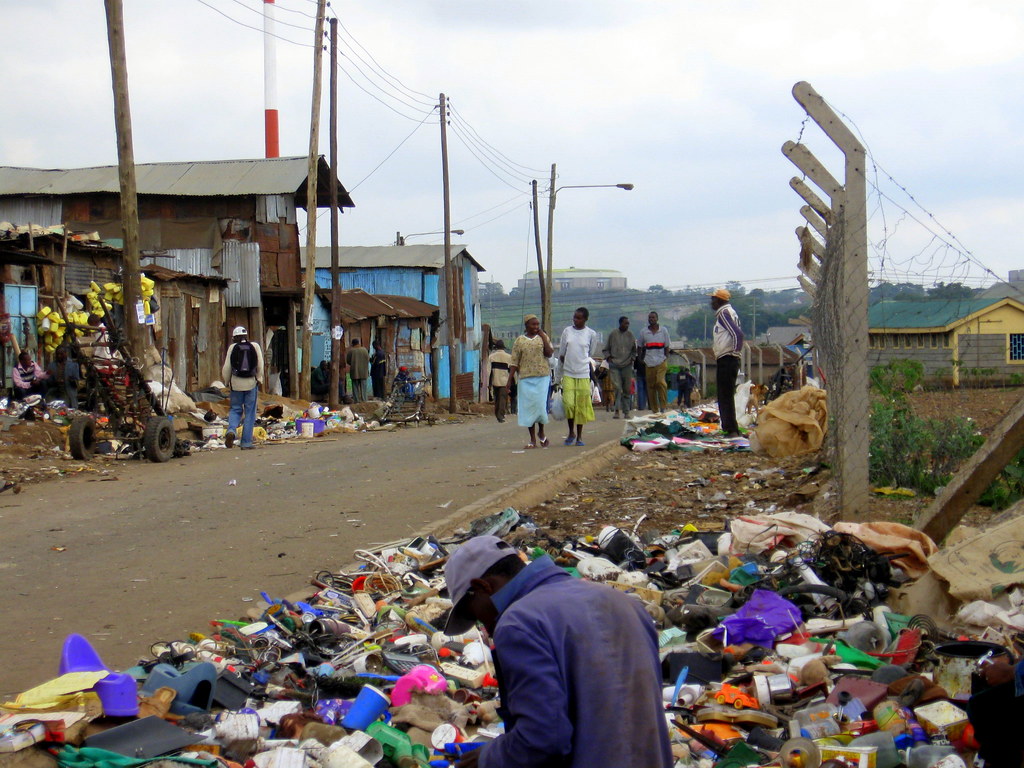 Street in Kasarani village, Korogocho settlement, Kenya Flickr