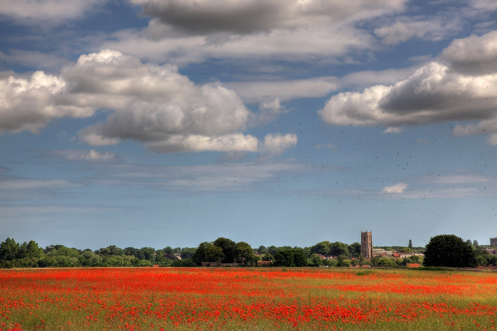 Fakenham Church from Hempton Green View On Black The speck… Flickr