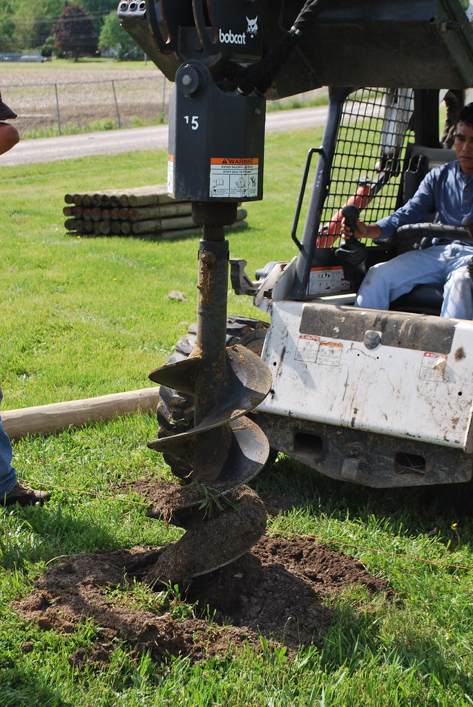 Drilling holes for posts RAMM Horse Fencing & Stalls Flickr
