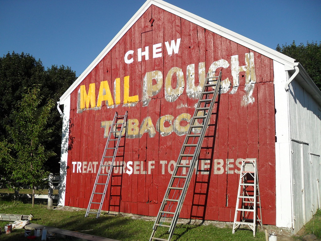 Mail Pouch barn sign .Harley Warrick.Sign painter. hand le… Flickr