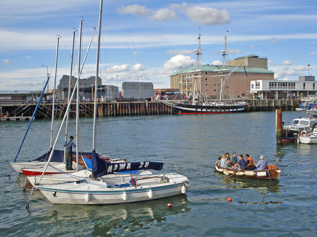 Weymouth Harbour Ferry 50p gets you a squashed seat in a s… Flickr