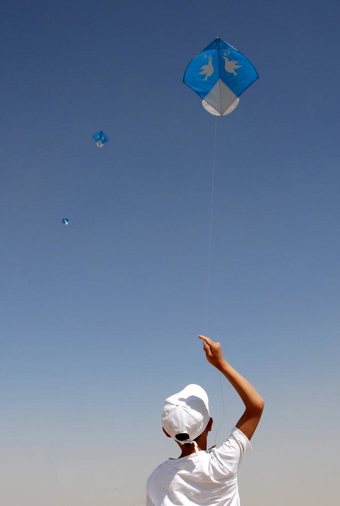 Afghan Child Flies Kite on Peace Day On the International … Flickr