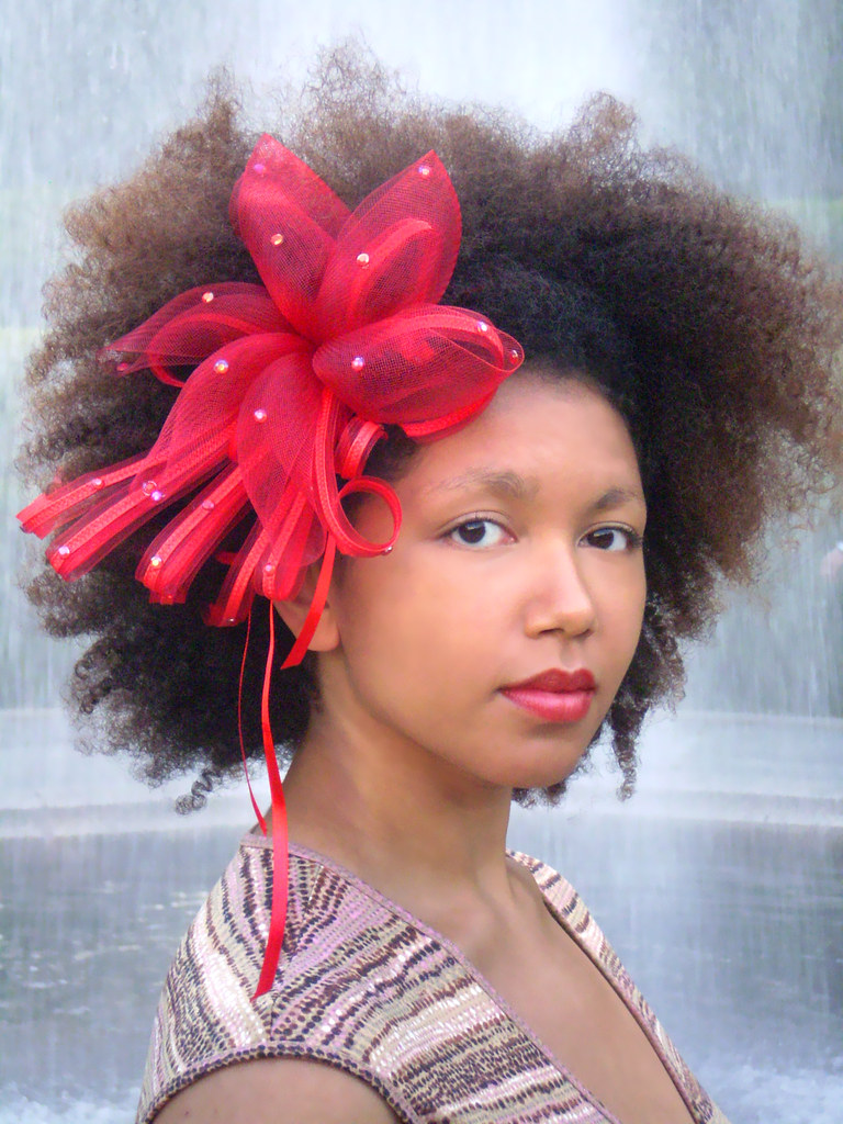 Natural Hair Accessories Headband Red Crin Fascinator Afro… Flickr