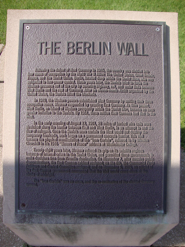 Berlin Wall Marker (Fulton, Missouri) The Winston Churchil… Flickr
