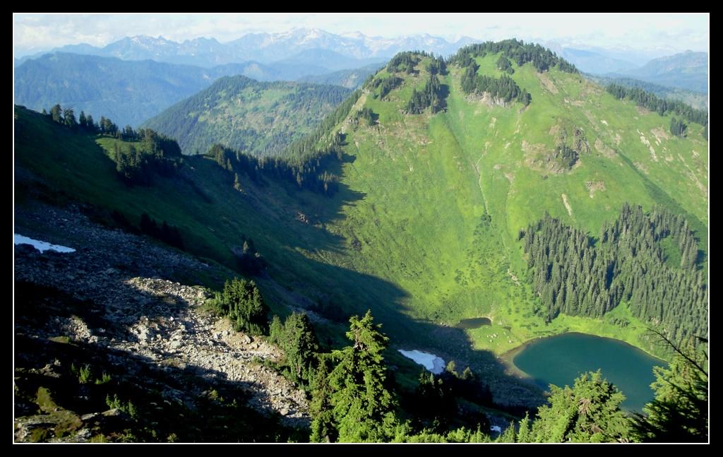 Sauk4 Bald Mountain and Sauk Lake seen from Sauk Mountain Flickr