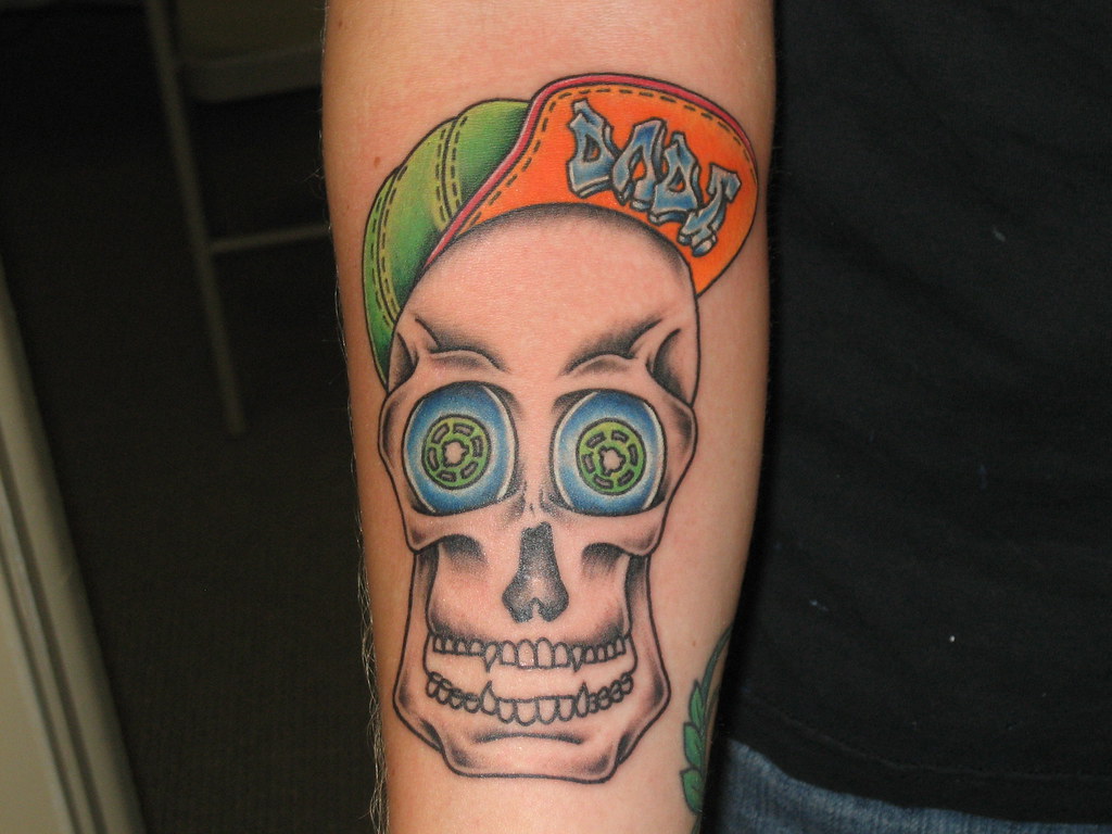 Graffitti Skull Sacred Heart Tattoo, Lincoln NE Flickr