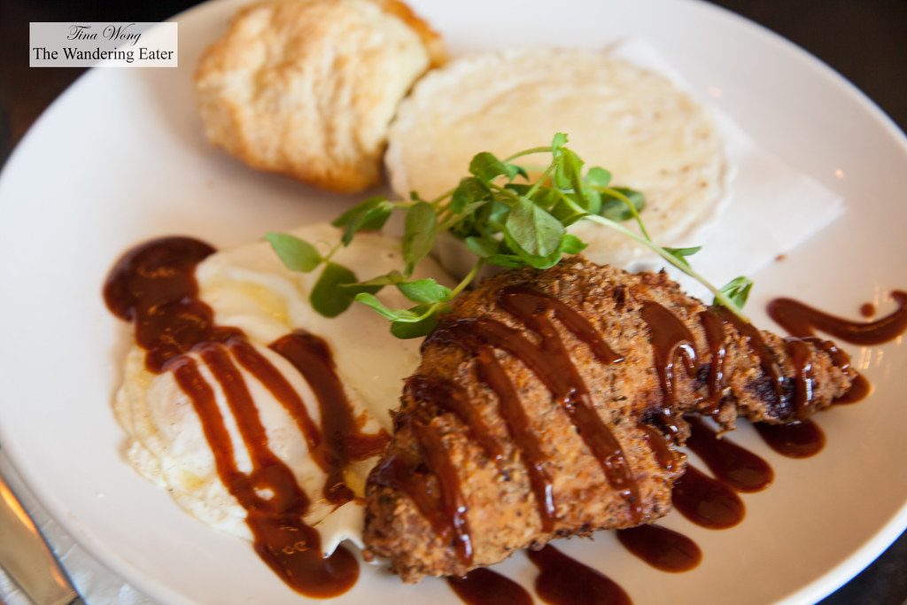 Leg & Egg confited and fried chicken leg, eggs any style… Flickr