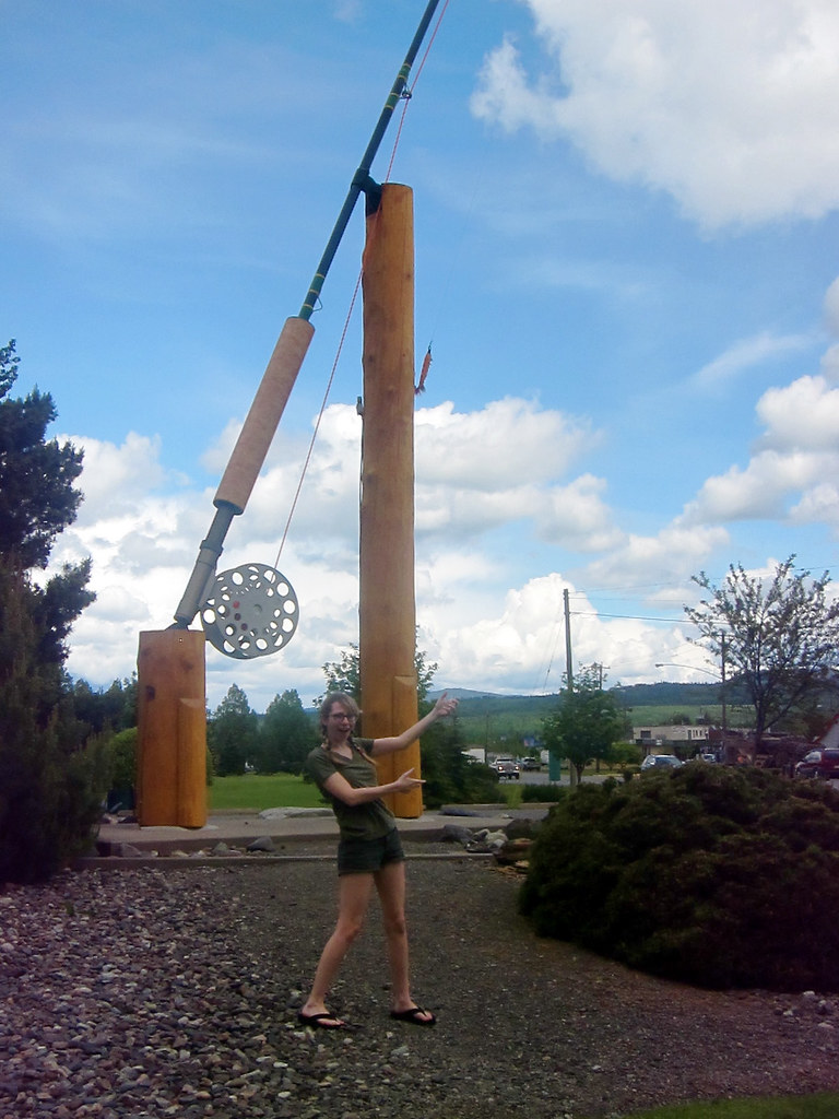 Largest fishing rod in the world in Houston, BC Rick b Flickr