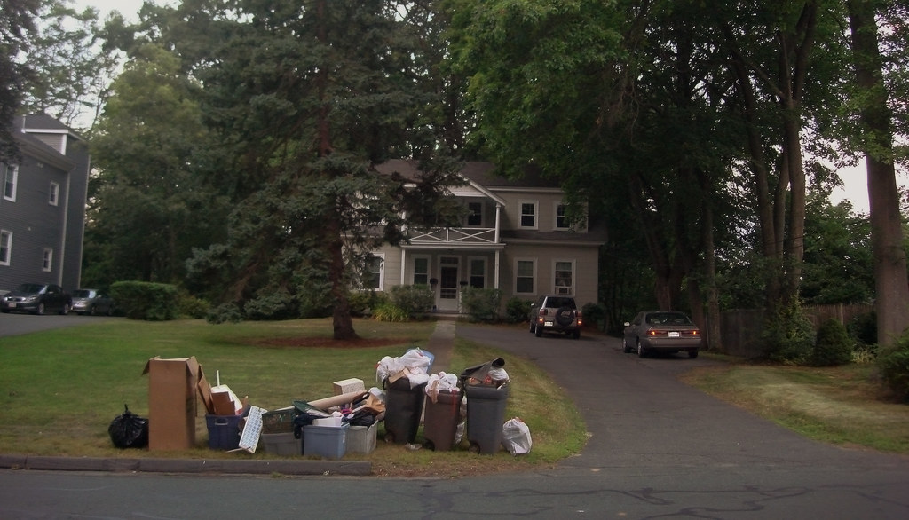 Trash day on Parker Rd; Wakefield, MA (2010) DSC00307b Stephen Wade