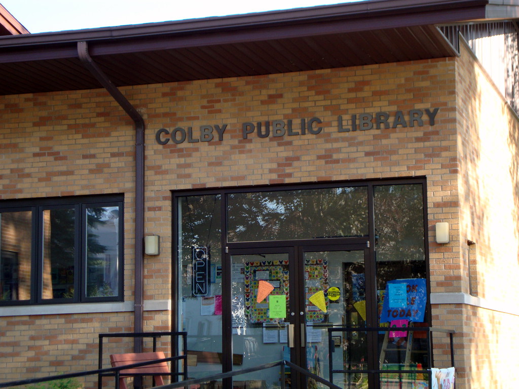 Colby Public Library Entrance. Mark Flickr
