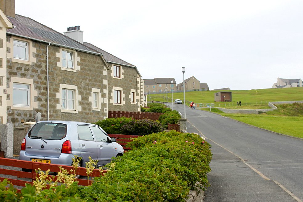 Breiwick Road and golf course, Lerwick. Costa Luminosa. Enrico
