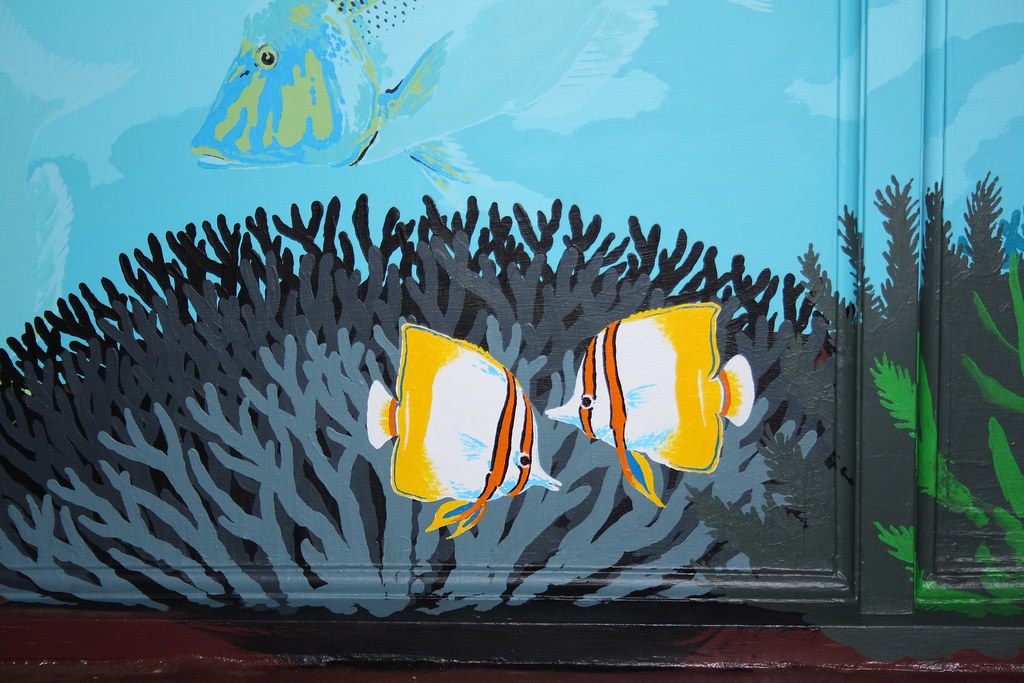Ningaloo Reef Dreaming Mural by Mark Bell IMG9517… Flickr
