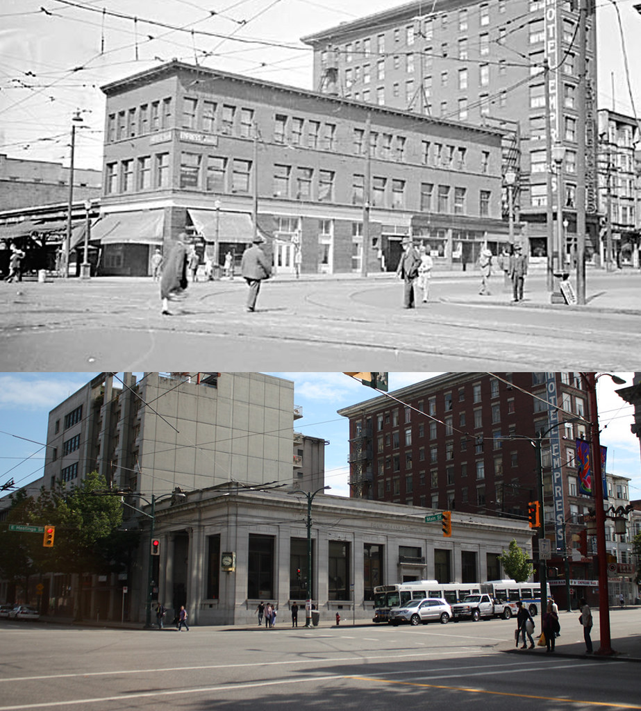 NE Corner of Main and Hastings 1930/2010 The source of