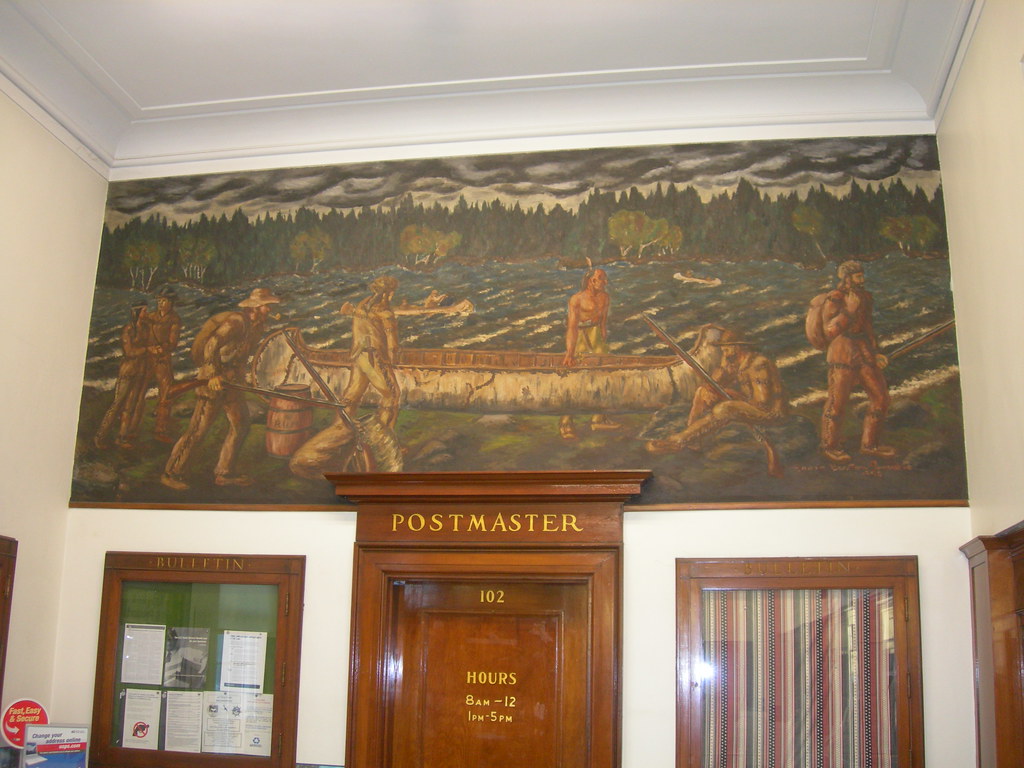 DoverFoxcroft Maine Post Office Mural New Deal mural enti… Flickr