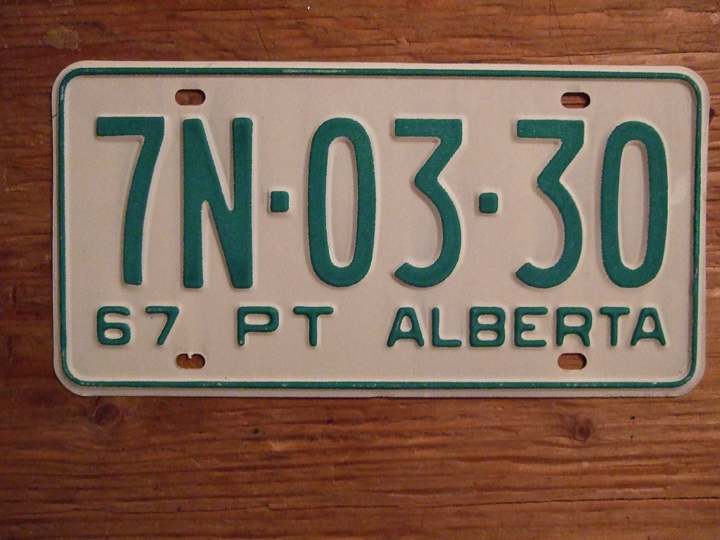 ALBERTA 1967 POLE TRAILER PLATE Alberta license plates … Flickr