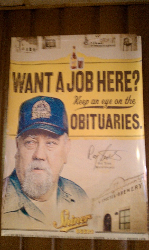 Poster at the Wagon Wheel Ossineke, MI This bar was simp… Flickr