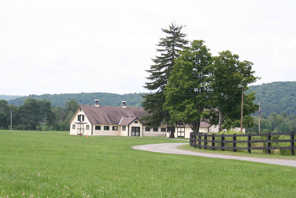 River Road barns of the Clark Estates Cooperstown, NY. Ots… Flickr