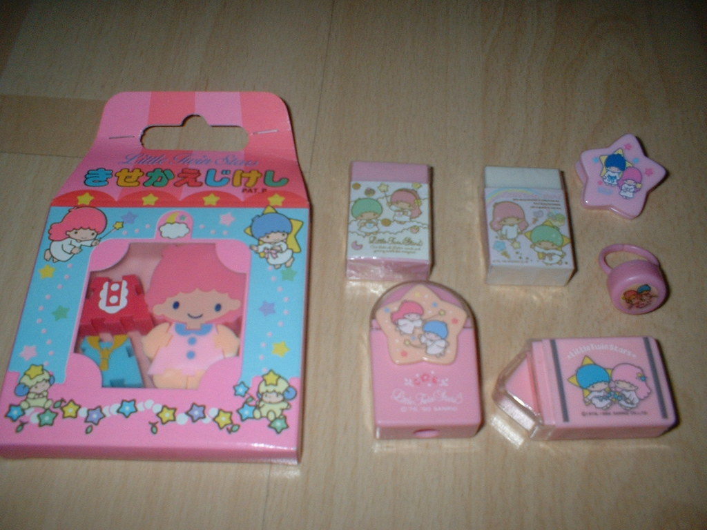 Little Twin Stars Erasers, Paper Clip & Ring Stamp Flickr