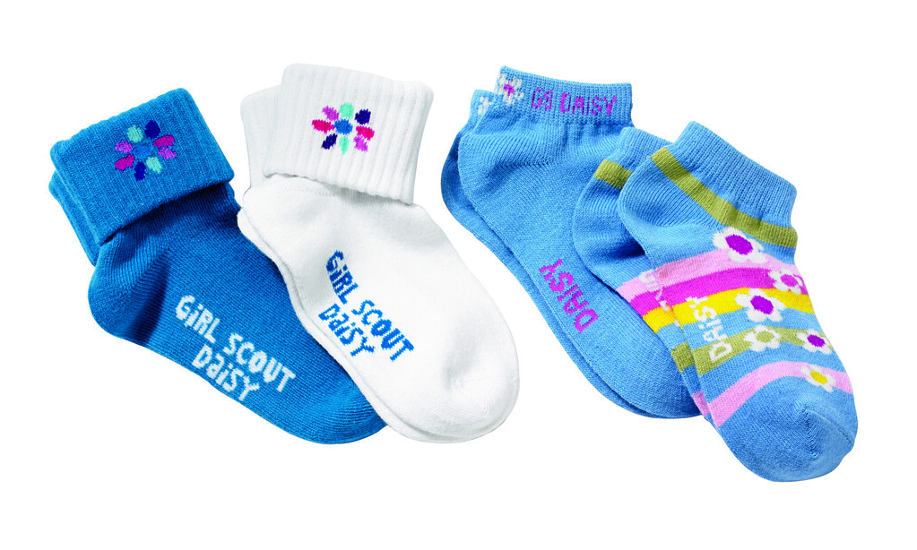0733 DaisyTurnCuff Sock 0738 Low Cut Socks Girl Scouts of Central