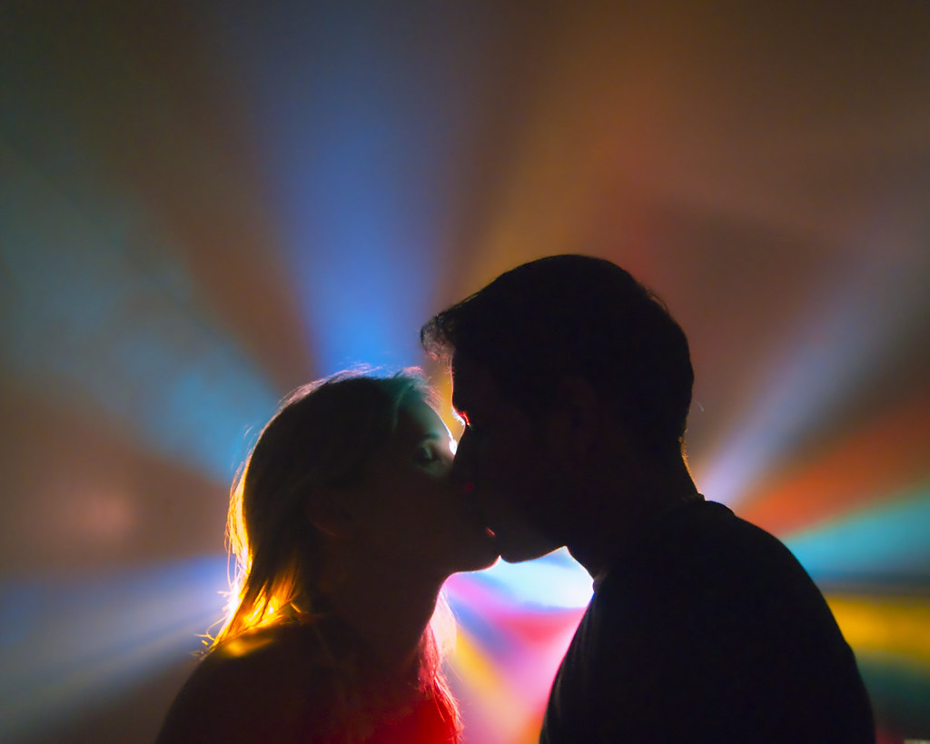 Beso Arcoiris Esta foto fue lograda en una fiesta de