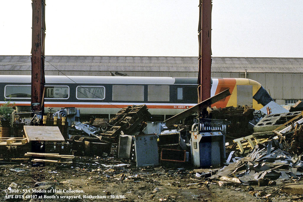 30/06/1986 Booth's scrapyard, Rotherham. APT ignomy! The… Flickr