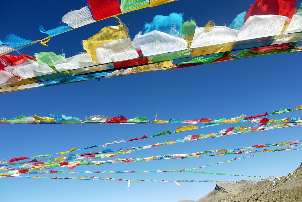 Prayer flags At a mountain pass near Lhatse, Tibet Jody McIntyre