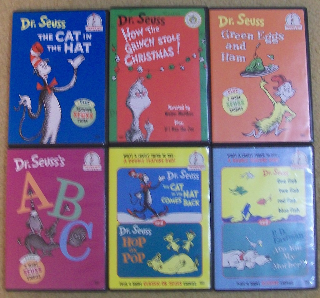 Dr. Seuss Six DVDs 1. The Cat in the Hat 2. How the Grinch… Flickr