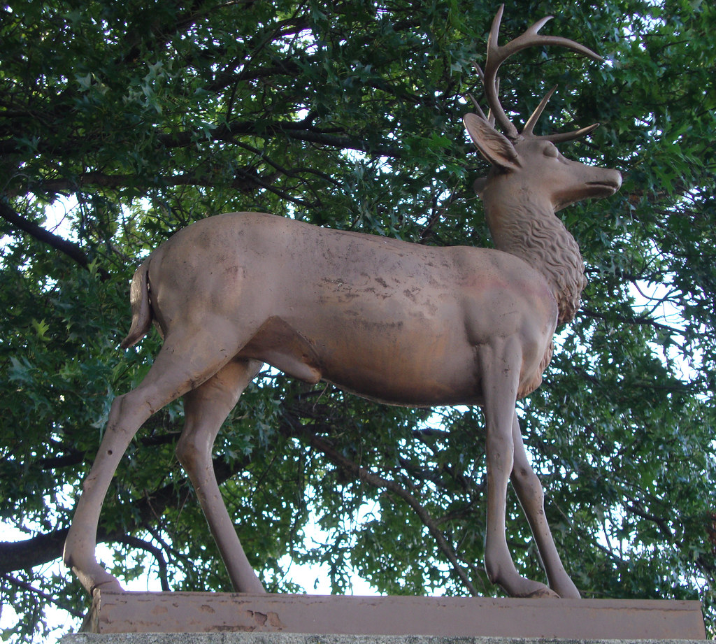 Girard Deer Monument (Girard, Kansas) Located on the main … Flickr