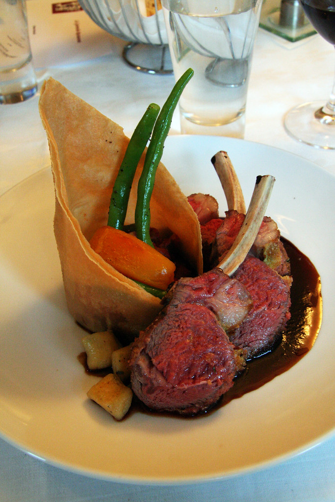 Salt Spring Island lamb, mustard crust, rosemary jus, mint… Flickr