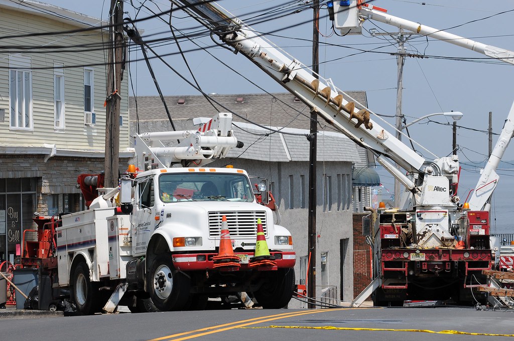 Power Outage Keyport New Jersey A Tractor Trailer Took Out… Flickr