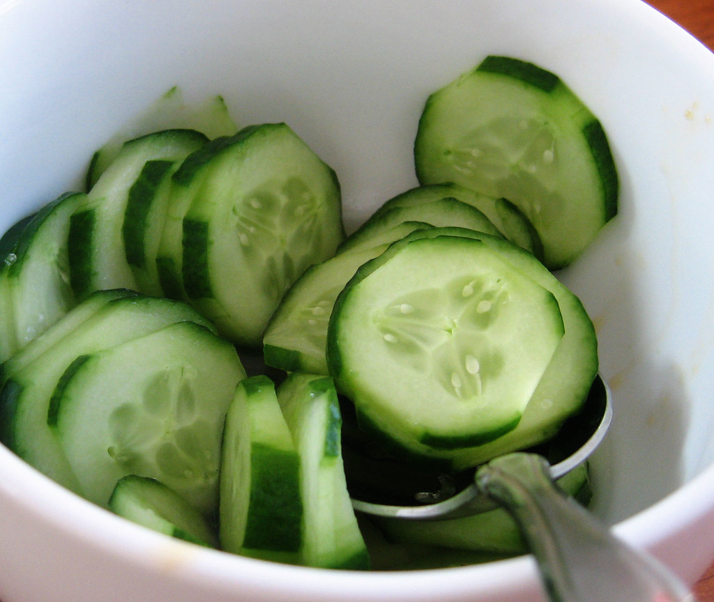 cucumbers in rokusuke salt and rice vinegar rhymeswithwhen Flickr