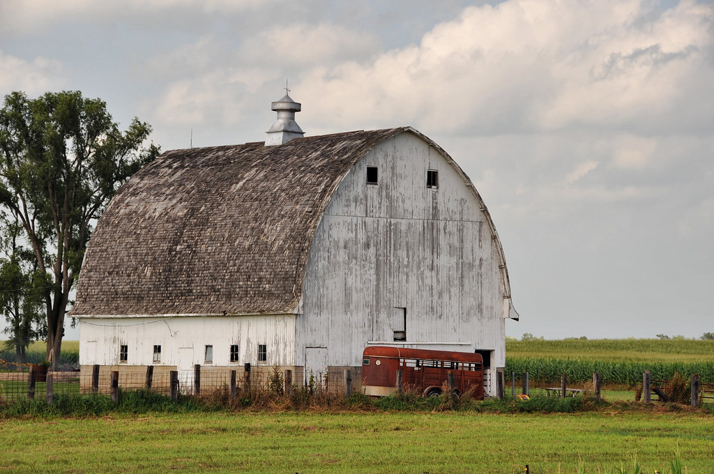 Elkhart White Barn Carl Wycoff Flickr