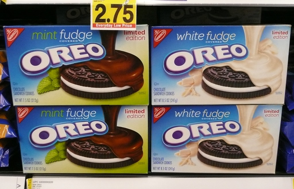 mint fudge and white fudge covered Oreos at King Soopers Scorpions