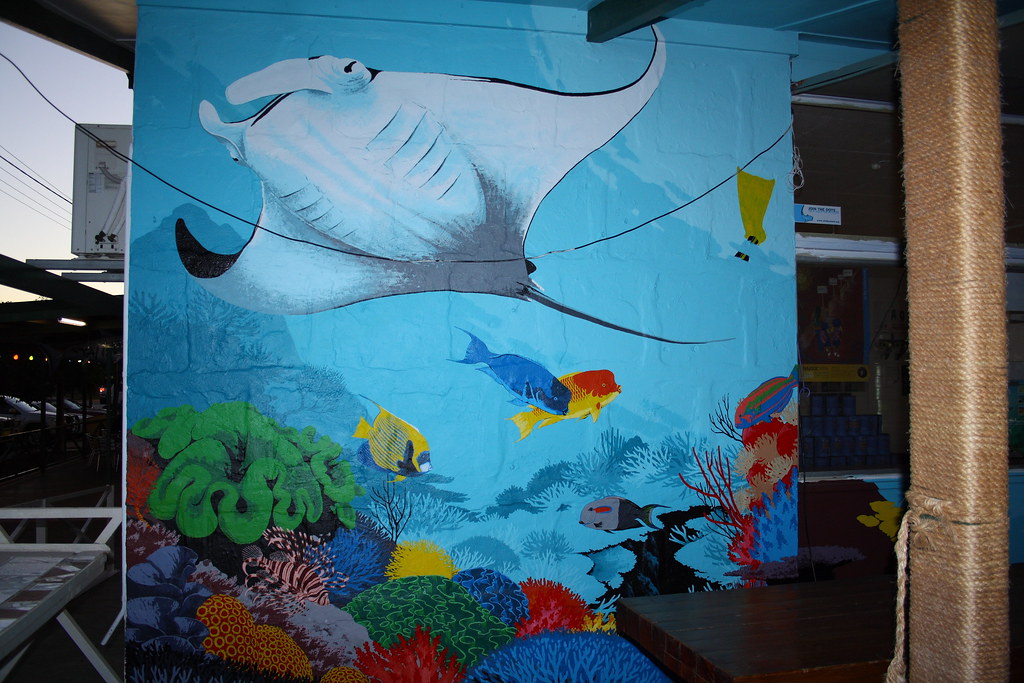Ningaloo Reef Dreaming Mural by Mark Bell IMG9513… Flickr