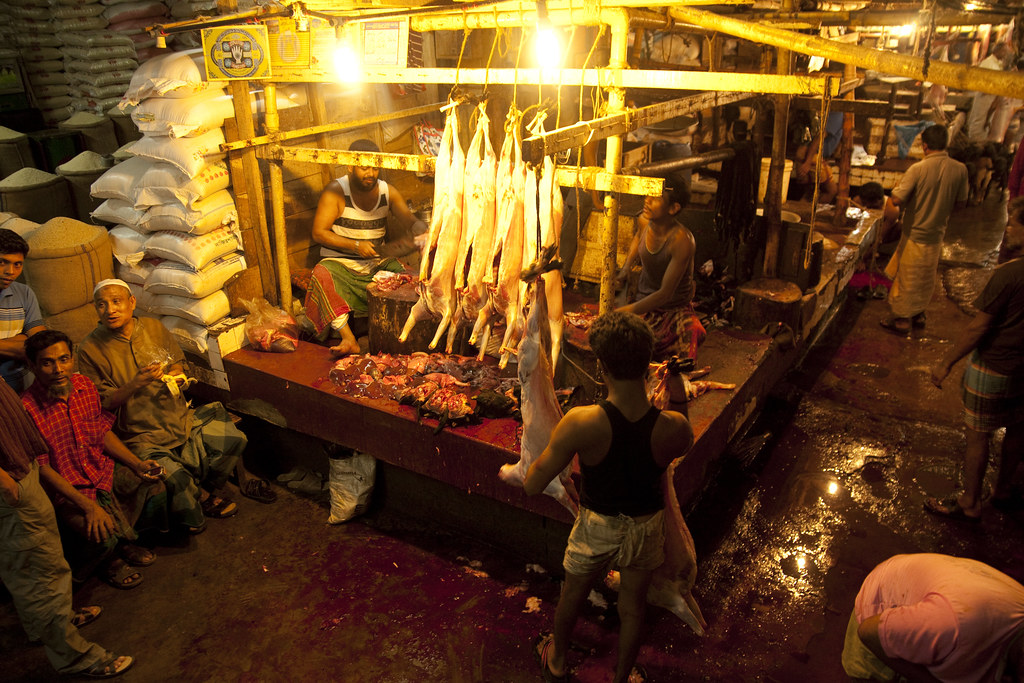 Butcher Shop in Dhaka, Bangladesh A butcher shop in a Dhak… Flickr