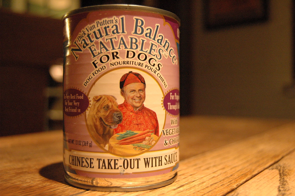 Dick Van Patten's Chinese TakeOut with Sauce dog food. Flickr