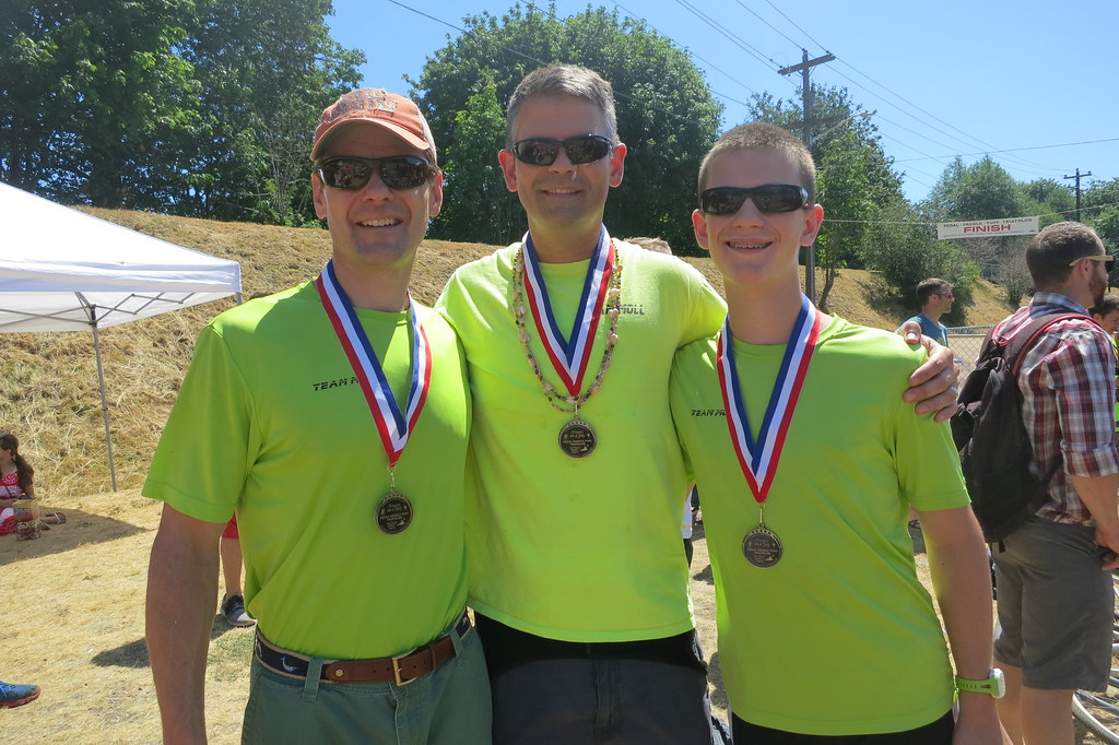 2015 Puff, Pedal, Paddle Champs! Brother, ME, son Alex Moll Flickr